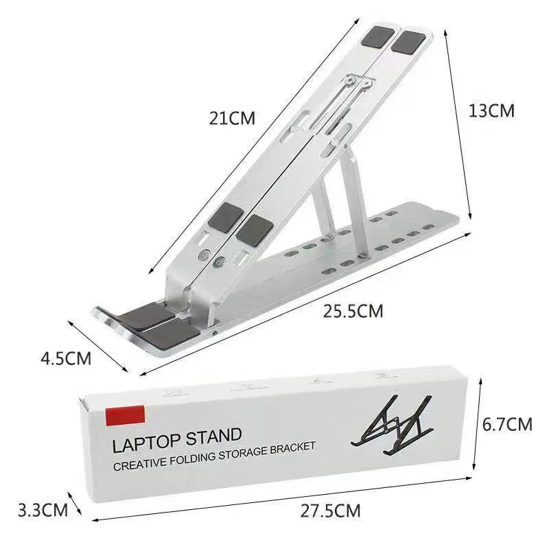 

Portable Laptop Stand Aluminium Notebook Stand Foldable Laptop Holder Adjustable for Air Pro Vertical Laptop Holder Legs