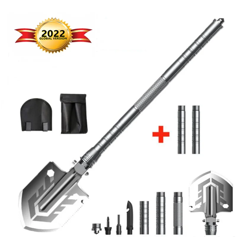 

Outdoor Folding Shovel -180 Degree Folding Shovel-Camping Shovels - 39.4'' Garden Weeding Tool Shovel,Portable Collapsible Spade