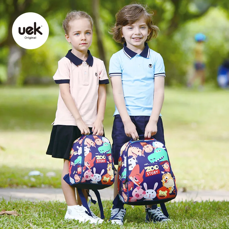 Uek детей дошкольного возраста школьные сумки для мальчиков и девочек стильная