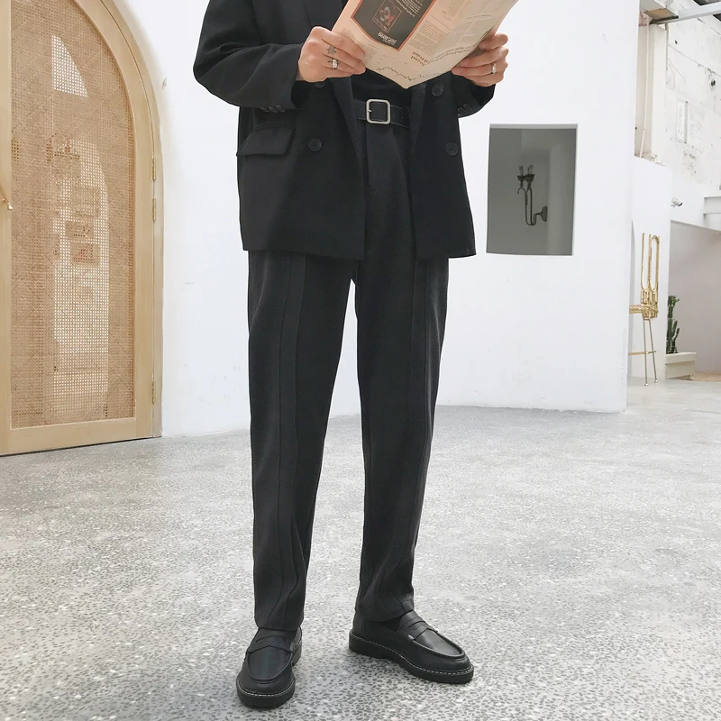 Мужские Винтажные модные уличные брюки в стиле хип-хоп толстые шаровары мужские