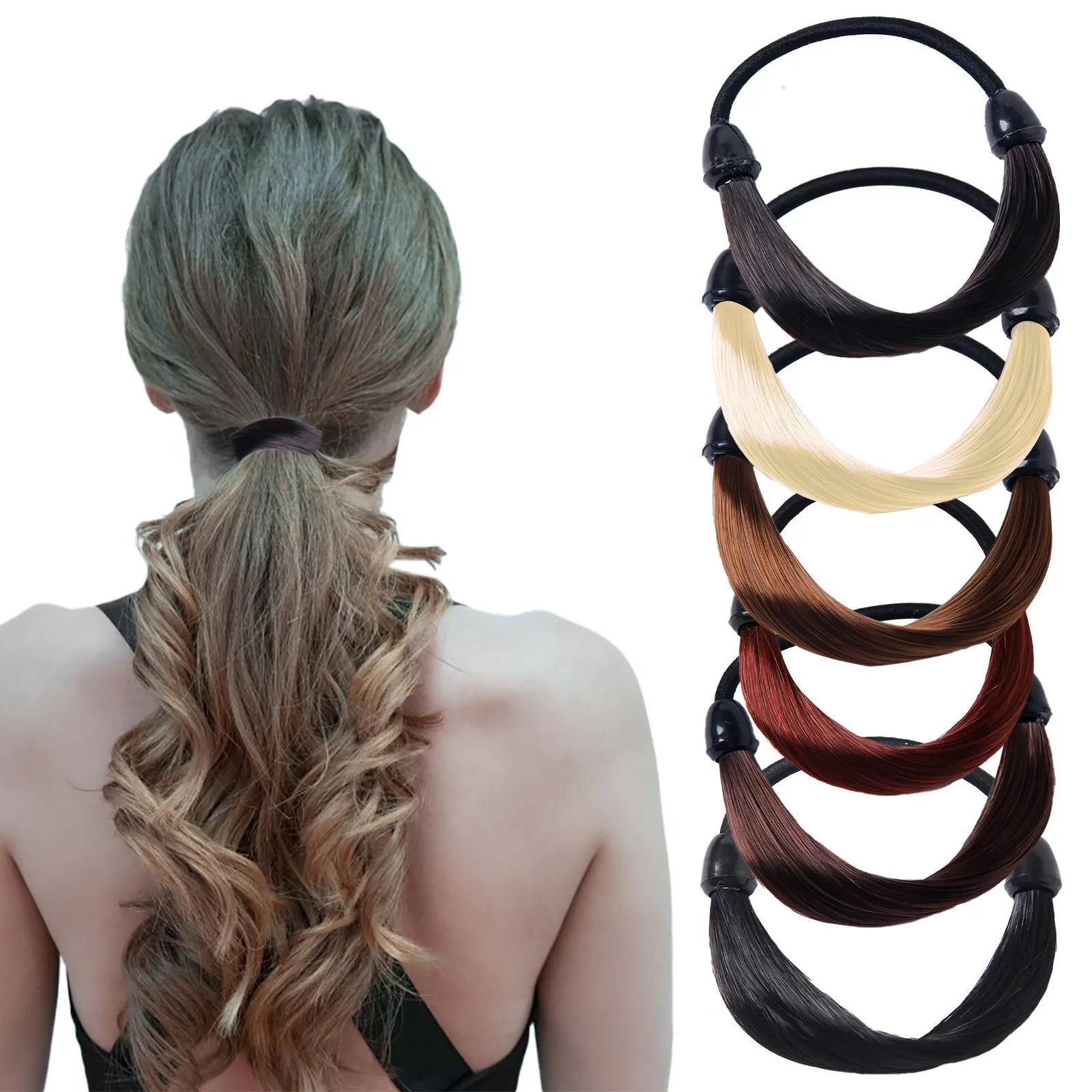 Акция Реалистичная распродажа парик держатель для конского хвоста аксессуар