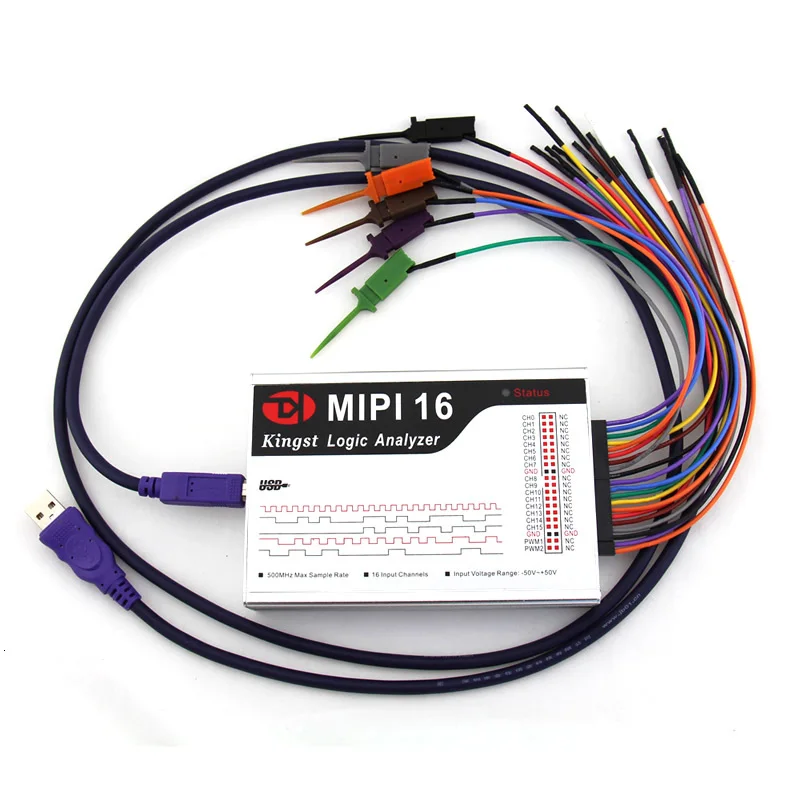 MIPI16 USB логический анализатор 500M Максимальная скорость выборки 16 каналов 10B