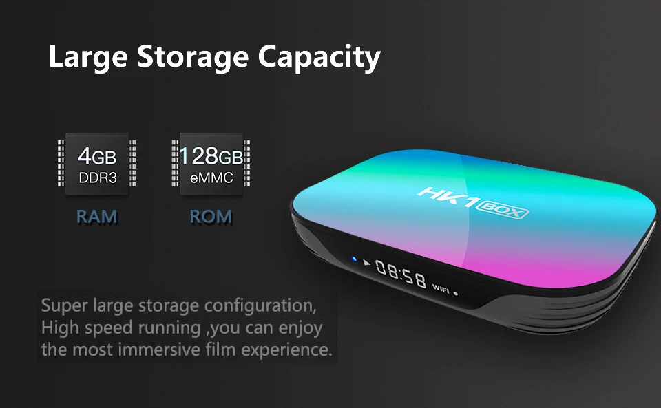 Умная ТВ приставка HK1 BOX S905X3 Amlogic 8K Android 9 0 гигабитная lan bt4.0 2 4g/5g Wi Fi Y0utu1 Nef1x g0gle