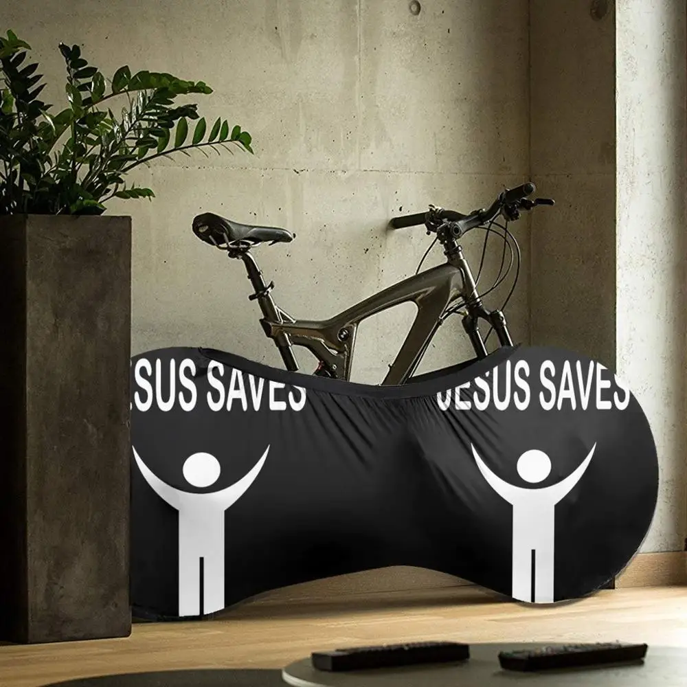

2020 Jesus Saves White outdoor Bike Unique MTB waterproof Bicycle dust cover Custom Rashguard biking motocross BMX father gift