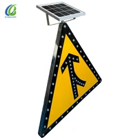 visual signal warning products stable product performance aluminum flickering led solar street sign