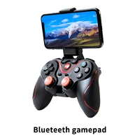 for ios 13 6 system phone computer tablet black and red game controller 4 axis rechargeable bluetooth 5 0 2 4g wireless