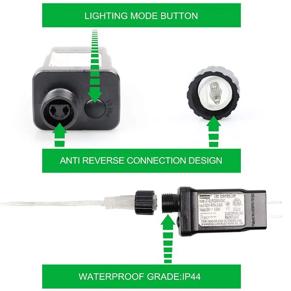 

LED String Lights Waterproof Remote Control Curtain Fairy Lights 8Mode Adjustable Fairy Garland For Festival Birthday Decorative