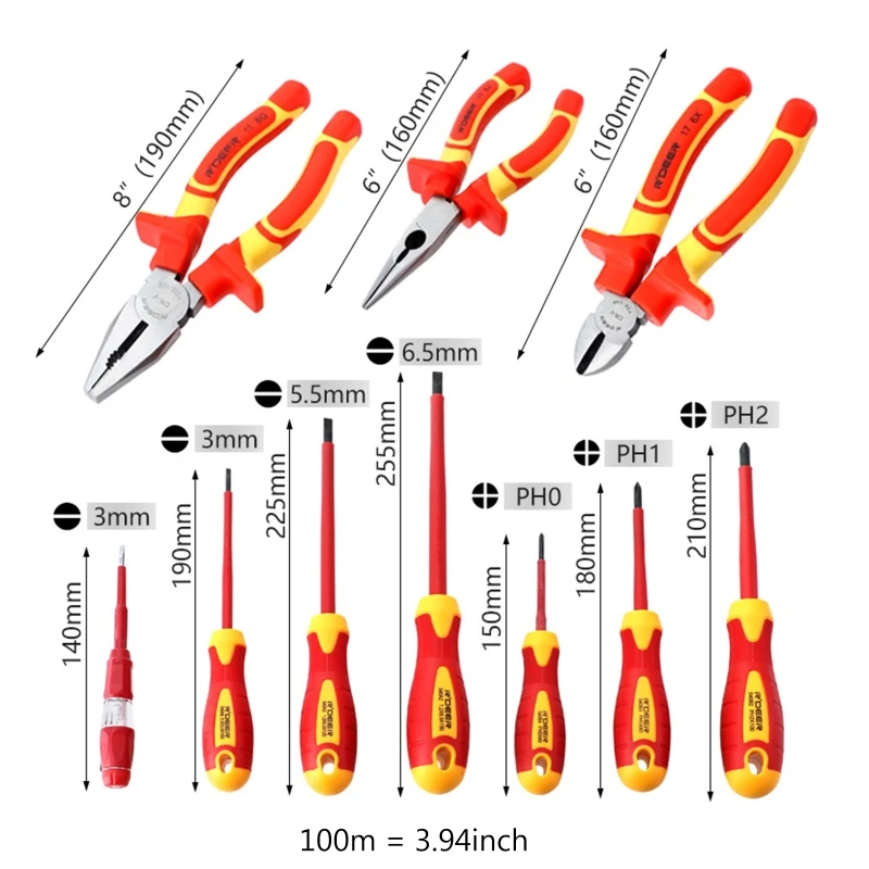 

Multifunction Hi-Spec Insulated Pliers and Screwdriver Set Magnetic Screwdriver