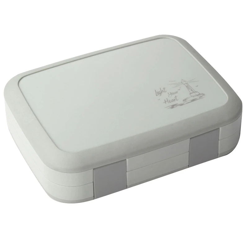 Lunch Box Portable Multiple Grids Bento School Student Kids Dinnerware Food Storage Container Leak Proof Picnic Off | Дом и сад