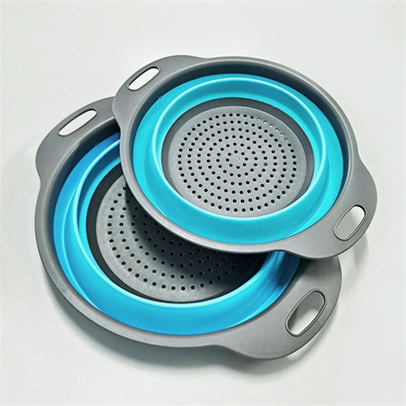 

Foldable Fruit Strainer Basket Collapsible Colander Square Shape Fruit Vegetable Washing Drainer Kitchen Vegetable Basket Tools