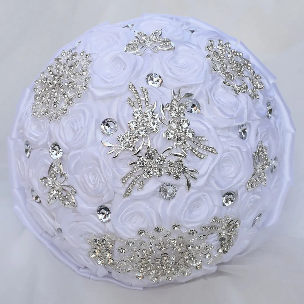 Фабричная Великолепная полностью Хрустальная брошь свадебные букеты для