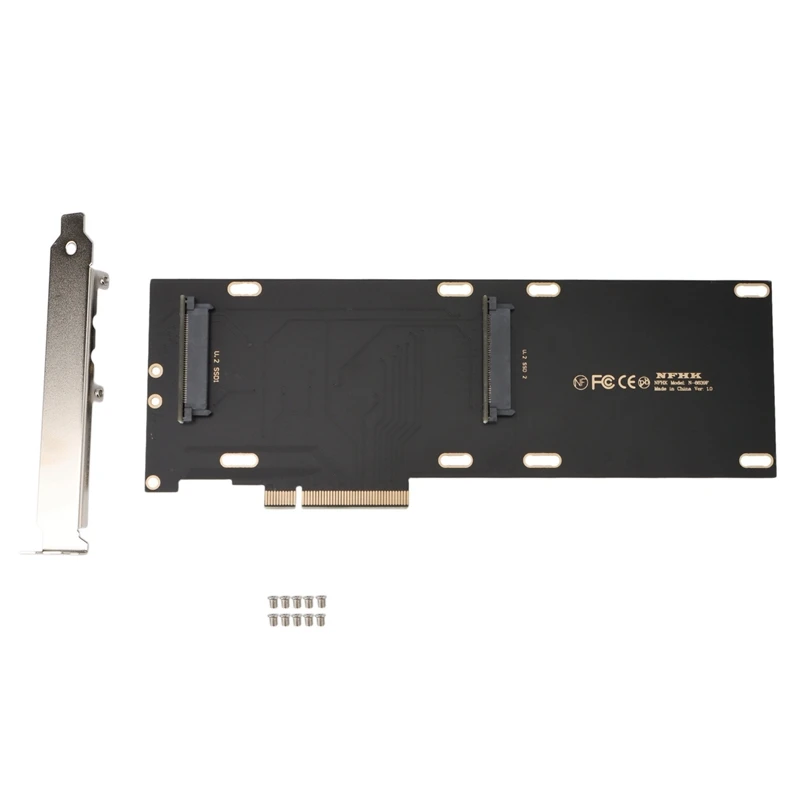 

PCIE Райзер-карта U.2 к PCI-E X8 X16 адаптер PCI-E X8 к U.2 SFF-8639 SATA-Экспресс двойная переводная Серверная карта
