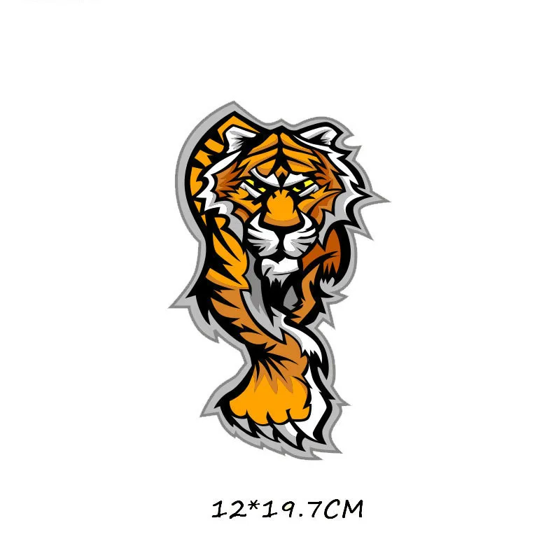 Футболка с принтом Железный тигр для мальчиков и девочек одежда ручной работы