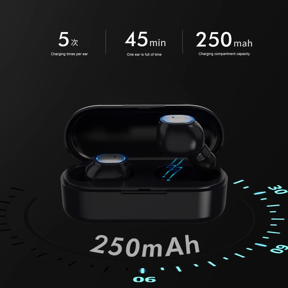 Беспроводные Bluetooth наушники HEYPOD TWS мини музыкальные Hi Fi беспроводная гарнитура с