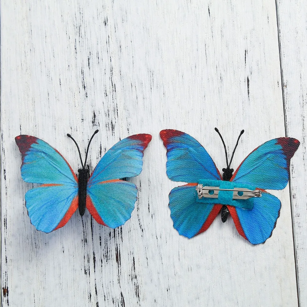 Модные Красочные Броши для женщин ювелирное изделие тканевые булавки в форме