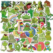 10/30/50PCS Frog Kermit Cartoon Stickers Laptop Guitar Luggage Fridge Phone Skateboard Waterproof Graffiti Sticker Decal Kid Toy
