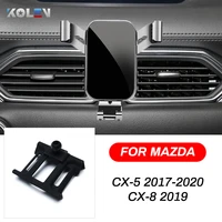 car mobile phone holder for mazda cx 5 cx5 2017 2020 cx 8 cx8 gravity stand smart phone special mount support navigation bracket