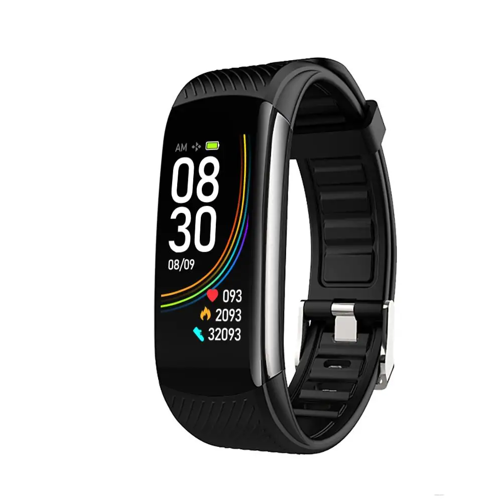 

C6S Exercise Pedometer Bracelet Measure Blood Oxygen Heart Rate Blood Pressure Sleep Message Reminder Smart Bracelet