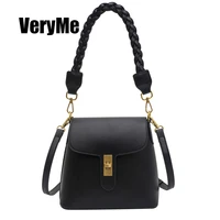 VeryMe Soft Leather Ladies Messenger Bags Popular Simple Female Daily Pack Shoulder Phone Coin Purse Womens Handbag Bolso Mujer