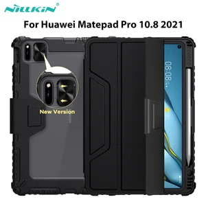 nillkin ipad case for huawei matepad pro 10 8 case pu leather smart cover stand with pencil holder for huawei matepad pro 10 8 free global shipping