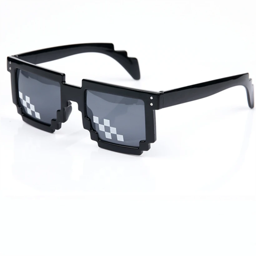 

2021 popular sunglasses 8-bit pixel female men sun glasses female male mosaic unisex vintage glasses Oculos De Sol