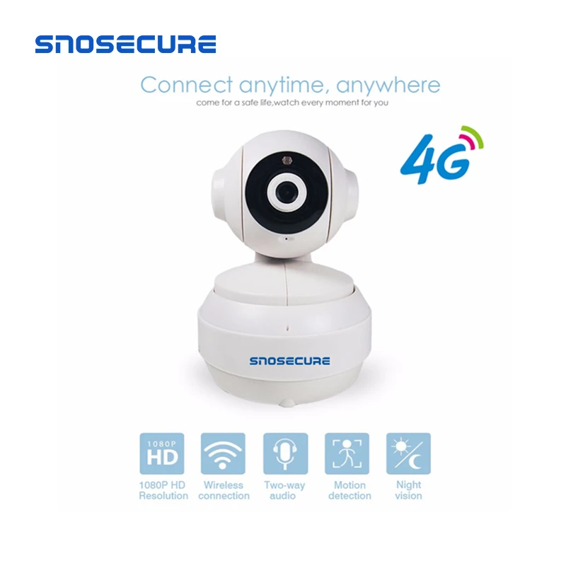 SNOSECURE HD1080P 3G 4G SIM карта Wi Fi беспроводная домашняя камера видеонаблюдения GSM