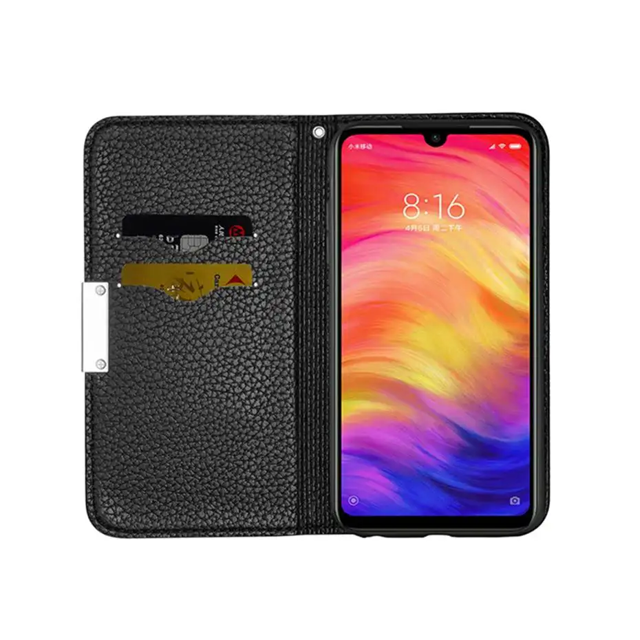 Автоматическая Адсорбция чехол для телефона из искусственной кожи для Xiaomi Redmi 7A 6 K20 Pro кошелек чехол для Xiaomi Redmi Note 6 7 Pro откидная крышка