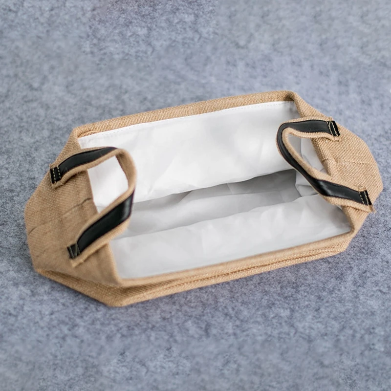 Джутовая корзина для хранения складной органайзер плетеная корзины белья с