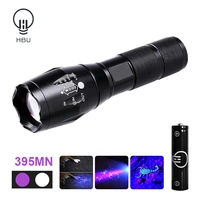 led uv flashlight ultraviolet flashlight 18650 365nm395 mini torch with zoom function pet urine stains detector scorpion hunt