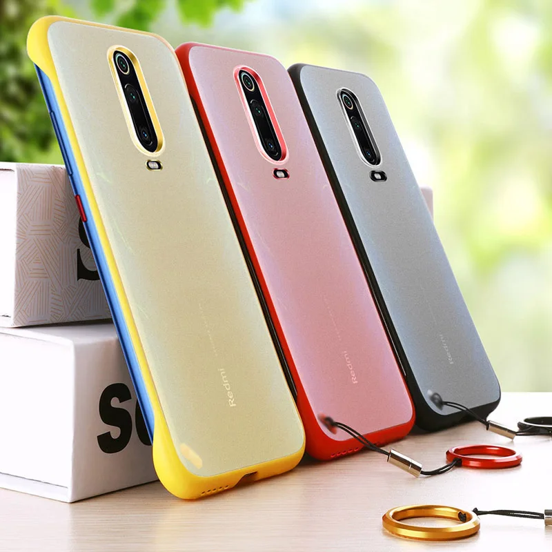Для Redmi K20 Pro Note 7 Чехол Бескаркасный прозрачный палец кольцо противоударный чехол