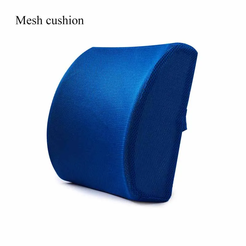 mesh blue Подушка для автомобильного сиденья ортопедическая Ортопедическая подушка с эффектом памяти массажное кресло подушка для спины офисная Массажная подушка - Цвет: mesh blue