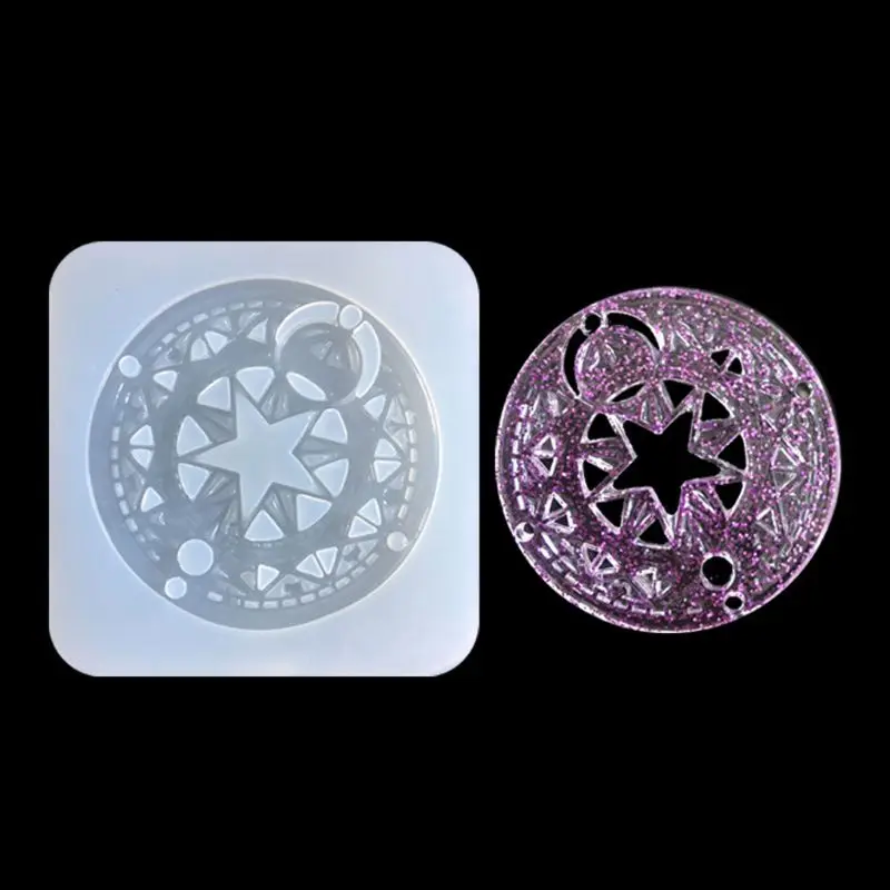 

Magic Circle Silicone Mold Fondant Baking Tool Jewelry Chocolate Cake Decor Mold