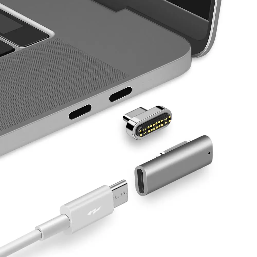 

24 контакта 100 Вт 20 В/5 А зарядный Магнитный адаптер USB Type C с кабелем для Macbook Pro 20 контактов USB Type C зарядный разъем