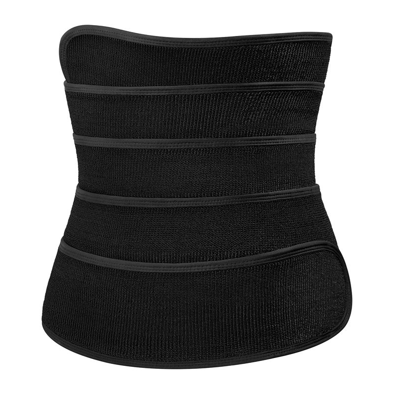 

Long Torso Waist Trimmer Tummy Wraps Band Waist Trainer Girdle Flat Belly Stomach Slimming Sheath Black Workout Sauna Sweat Belt