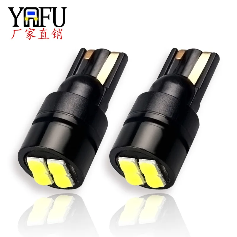 

T10 3030 4smd широкая лампа декодирование светильник Светодиодная лампа для чтения лампа для номерного знака W5w Автомобильные аксессуары светил...