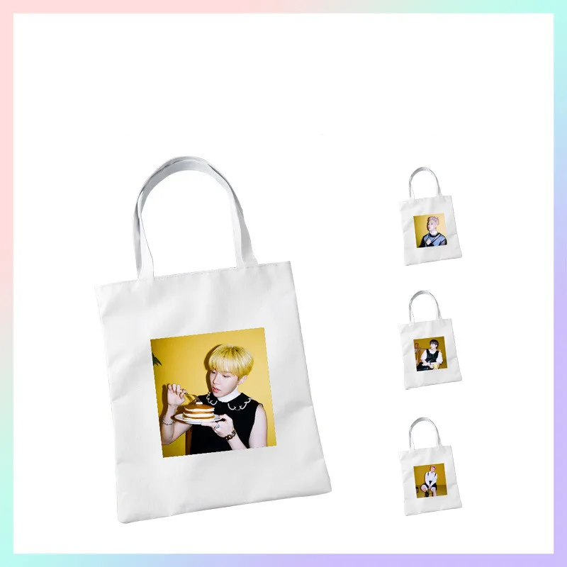 

KPOP Bangtan Boys New Songs Butter Canvas Bag Zipper Shoulder Bag Shopping Bag JIMIN JIN SUGA J-HOPE Fans Collection h33