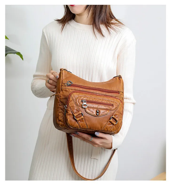 

2020 Women Shoulder Bag Leather Luxury Handbags Women's Bags Designer Shoulder Crossbody Bag Female Fashion Female for Ladies