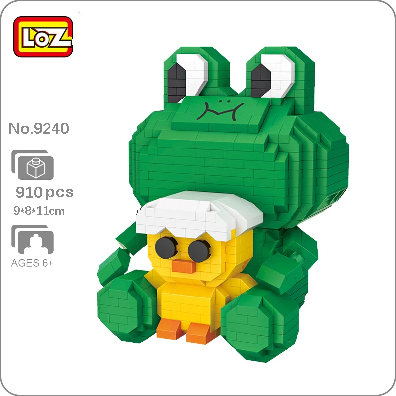 

LOZ Animal World Frog Chick Egg Friend 3D Model Building Blocks Set DIY Mini Diamond Bricks Toy for Boys Children Gifts 910pcs