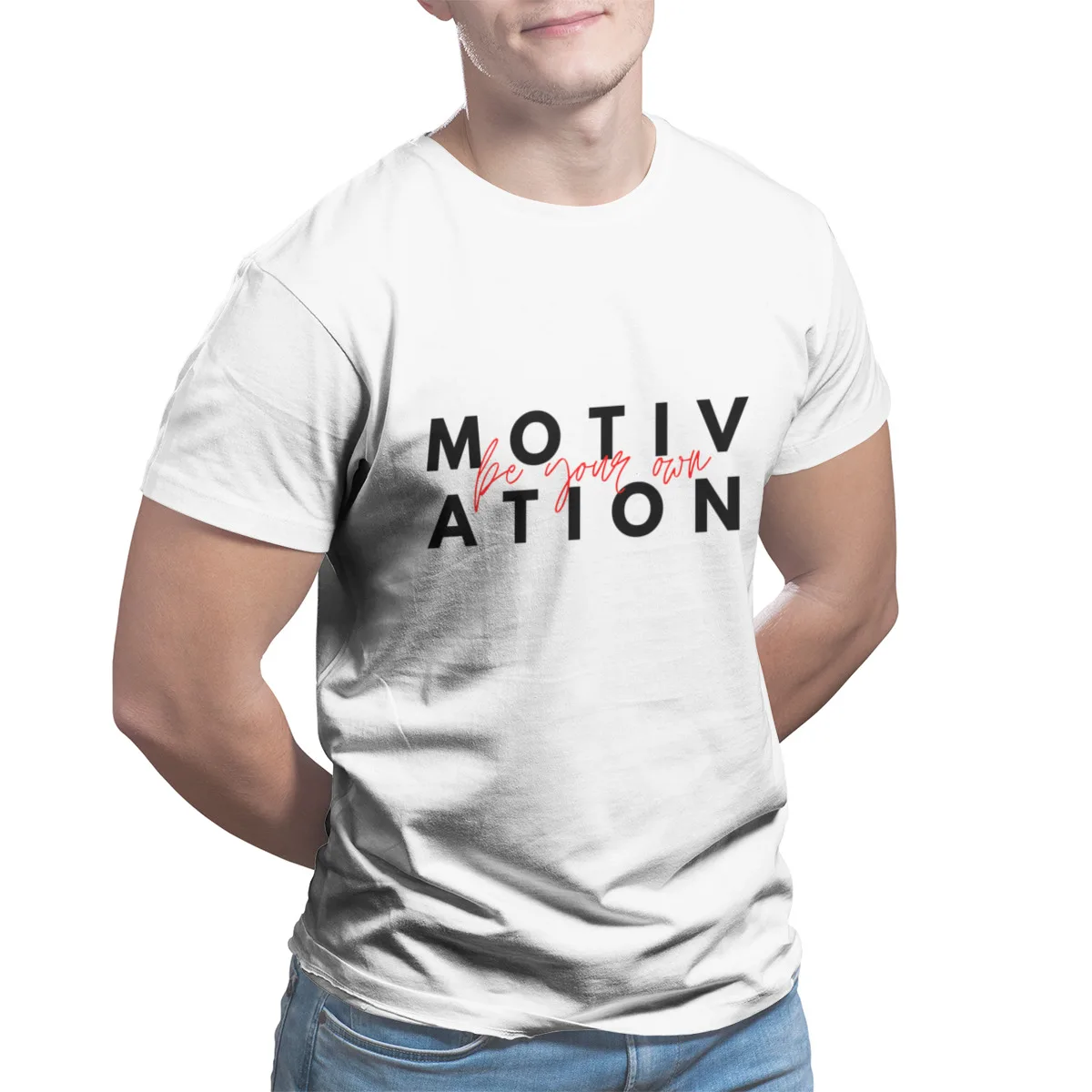

Men's T-shirts Be Your Own MOTIVATION MEN'S T-SHIRT Essentials Vintage Wholesale Clothes Sleeve Streetwear Retro Tshirts 32398