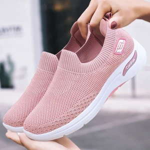 2021Shoes Women Spring New Womens Shoes Casual Walking Shoes Socks Shoes Soft Sole Mother Shoes Fashion Sports Shoes Women C710