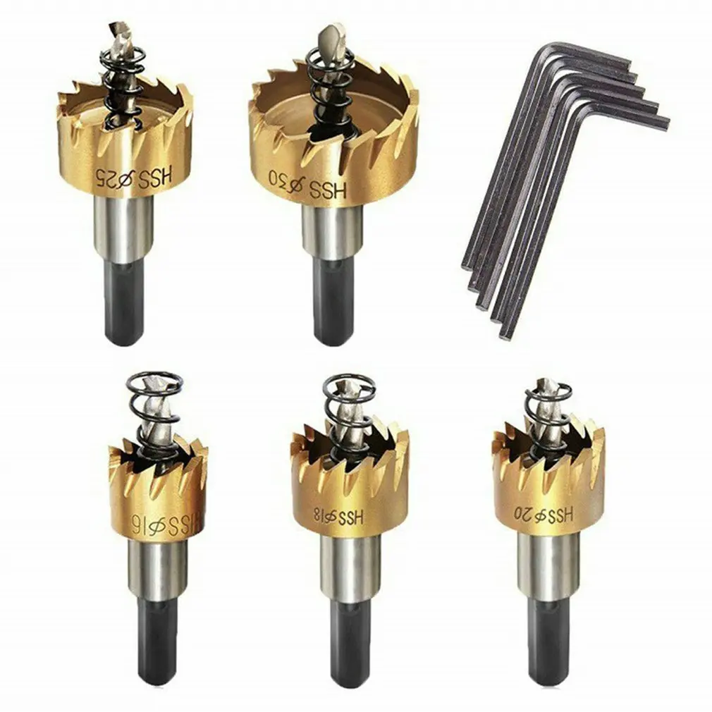 

Open Drill Bit Stainless Steel Drill Bit Set Titanium-plated High Speed Steel Hole Opener Reamer Punch Drill Bit
