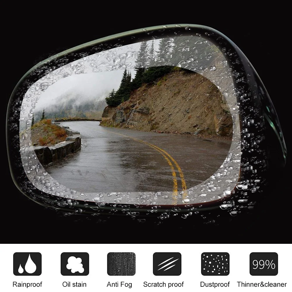 Car Rearview Mirror Waterproof Anti-Fog Rain-Proof Film For Skoda Superb Octavia A5 2 Fabia Rapid Citroen C4 C5 C3 Grand Picasso |