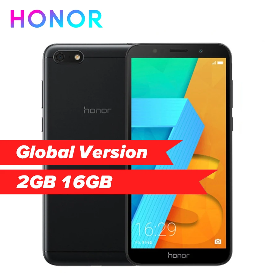 Глобальная версия HONOR 7S DUA-L22 5,45 ''четырехъядерный Android 8,1 смартфон 13 МП 5Мп двойная камера 3020 мАч мобильный телефон