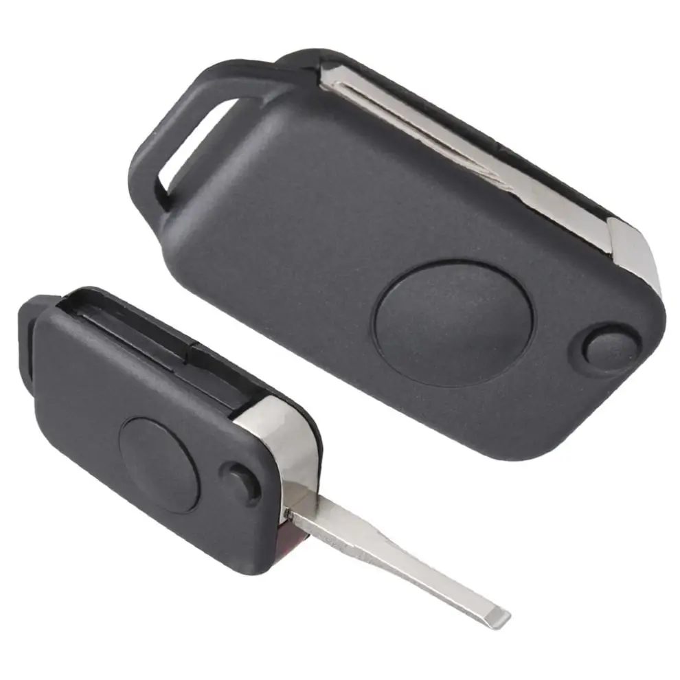 Черный 1 кнопочный раскладной чехол для автомобильного ключа с дистанционным