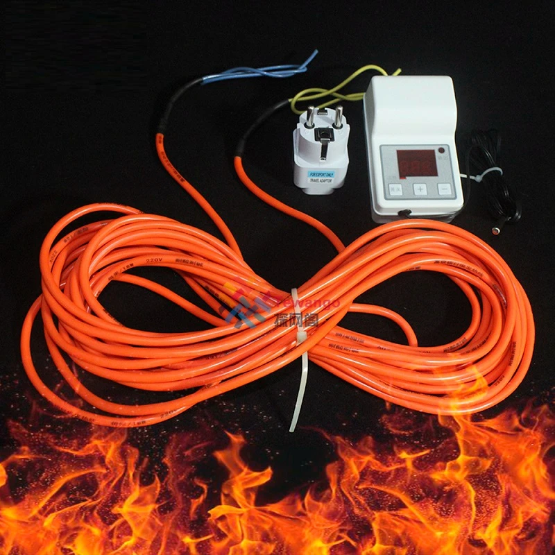 Нагревательный провод для теплицы 220 В с регулятором