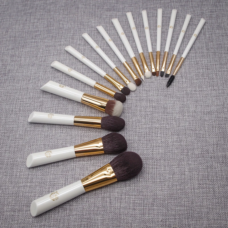 Набор профессиональных кистей для макияжа ручной работы 15 шт. кисти лица пудры