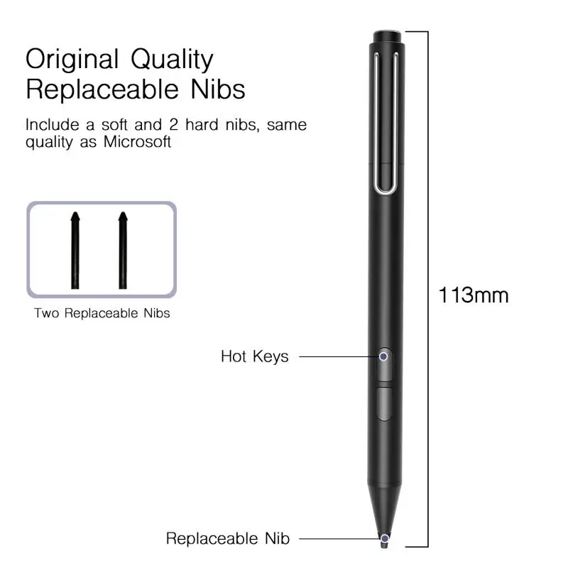 Профессиональный стилус Microsoft Surface Pro 3 4 5 6 активный с чувствительностью к