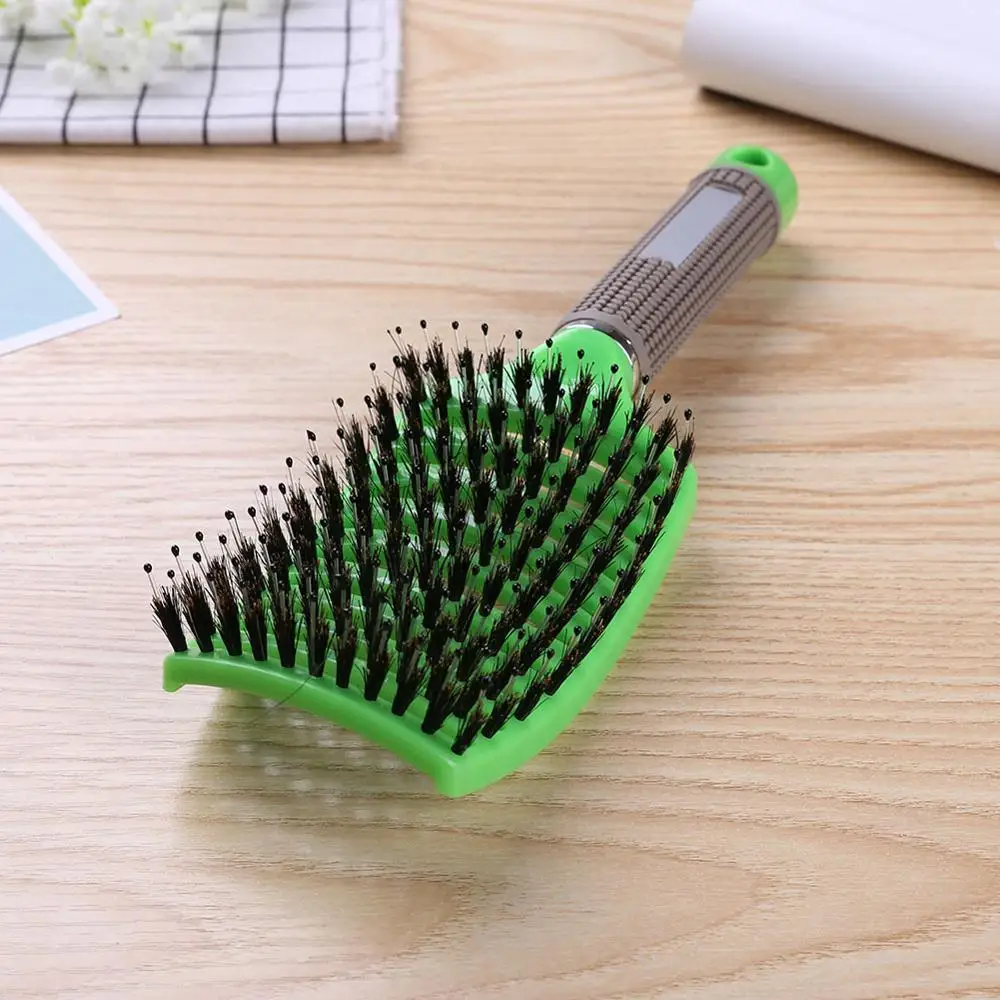 Hair Scalp Massage Comb Hairbrush Bristle Curly Anti Static Brush for Salon Hairdressing Styling Tools | Красота и здоровье