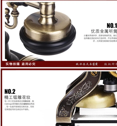 Модный поворотный циферблат старинный старомодный телефонный бренд HA1892|telephone