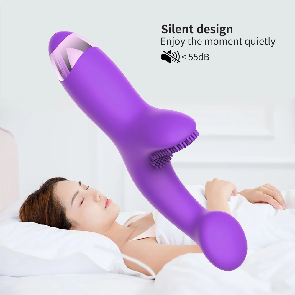 Двойной мотор G точки вагинальный стимулятор мягкий фаллоимитатор вибратор секс